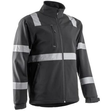 COVERGUARD VIGILE softsell dzseki | Fekete | Fényvisszaverő csíkkal 5VIG01000L COVERGUARD VIGILE softsell dzseki | Fekete | Fényvisszaverő csíkkal 5VIG01000L