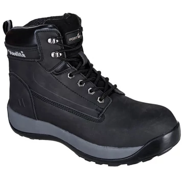 PORTWEST STEELITE CONSTRUCTION NUBUCK FW32 munkavédelmi bakancs | Fekete | S3 SRA HRO PW-FW32BKR-43