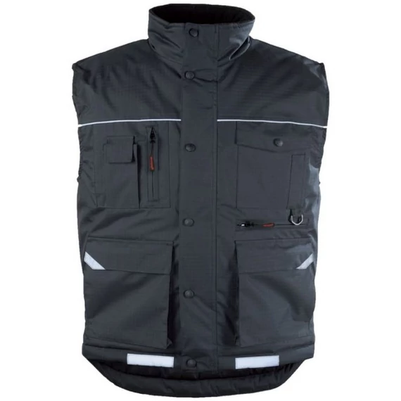 COVERGUARD RIPSTOP bélelt mellény, sokzsebes | Fekete 5GMRBL