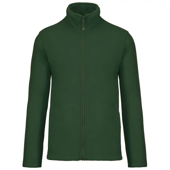 KARIBAN FALCO polár pulóver | Cipzáros | 300gr | Forest Green KA911FO-L