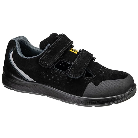 PORTWEST FE08 munkavédelmi szandál | Fekete | S1P ESD SR FO PW-FE08BKR-43