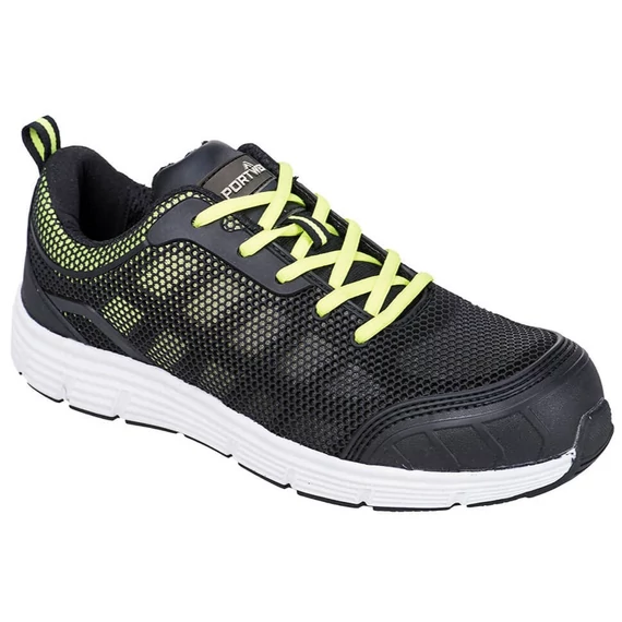PORTWEST STEELITE TOVE FT15 munkavédelmi félcipő | Fekete-zöld | S1P SRC PW-FT15BGN-43