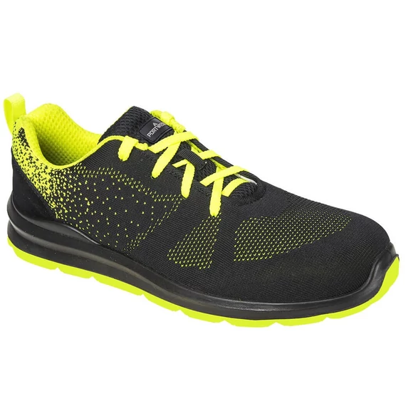 PORTWEST STEELITE AIRE TRAINER FT25 munkavédelmi félcipő | Fekete-zöld | S1P SRC PW-FT25BGN-43
