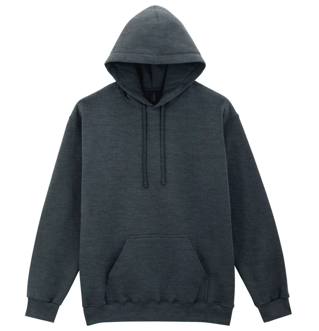SOFTSTYLE pulóver | Belebújós - kapucnis | Dark Heather